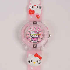 Kids Character Analogue Watch Pink