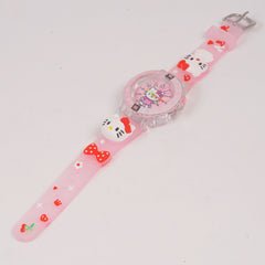 Kids Character Analogue Watch Pink