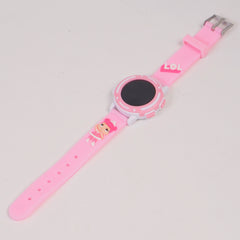 Kids Digital Character Watch Pink LLO
