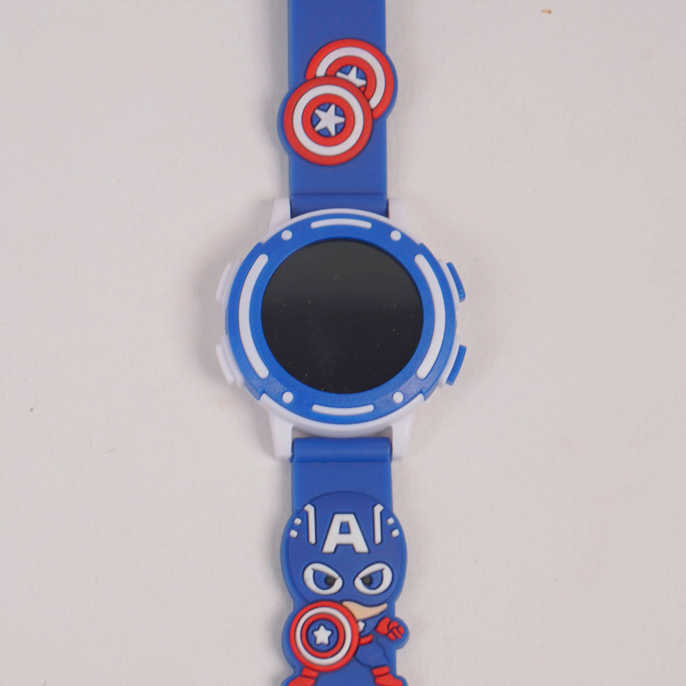 Kids Digital Character Watch Blue Avgr