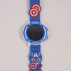 Kids Digital Character Watch Blue Avgr