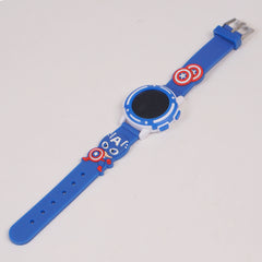 Kids Digital Character Watch Blue Avgr