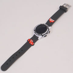 Kids Digital Character Watch Black Car