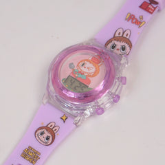 Kids Digital Character Purple Watch