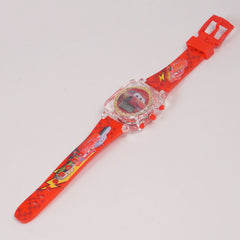 Kids Digital Character Square Watch Red Car