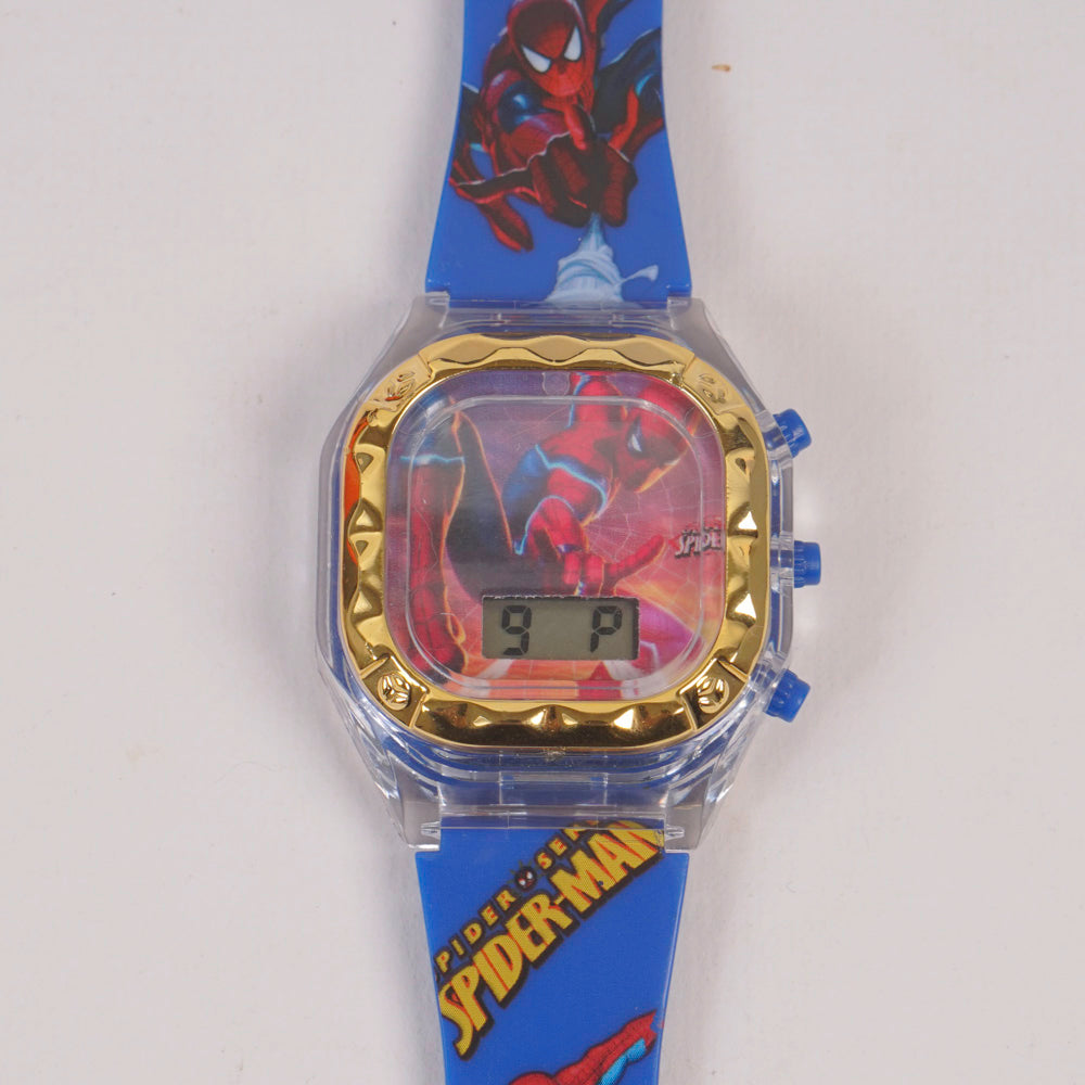 Kids Digital Character Square Watch Blue SPM