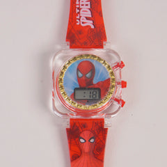 Kids Digital Character Square Watch Red SPM