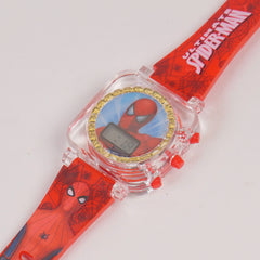 Kids Digital Character Square Watch Red SPM