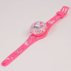 Kids Spinner Character digital watch pink unicorn