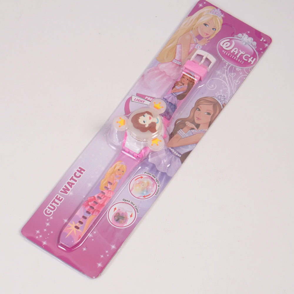 Kids Spinner Character digital watch pink princess