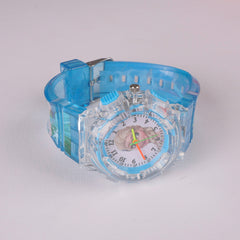 Kids Character Analogue Wrist Watch Cyan F