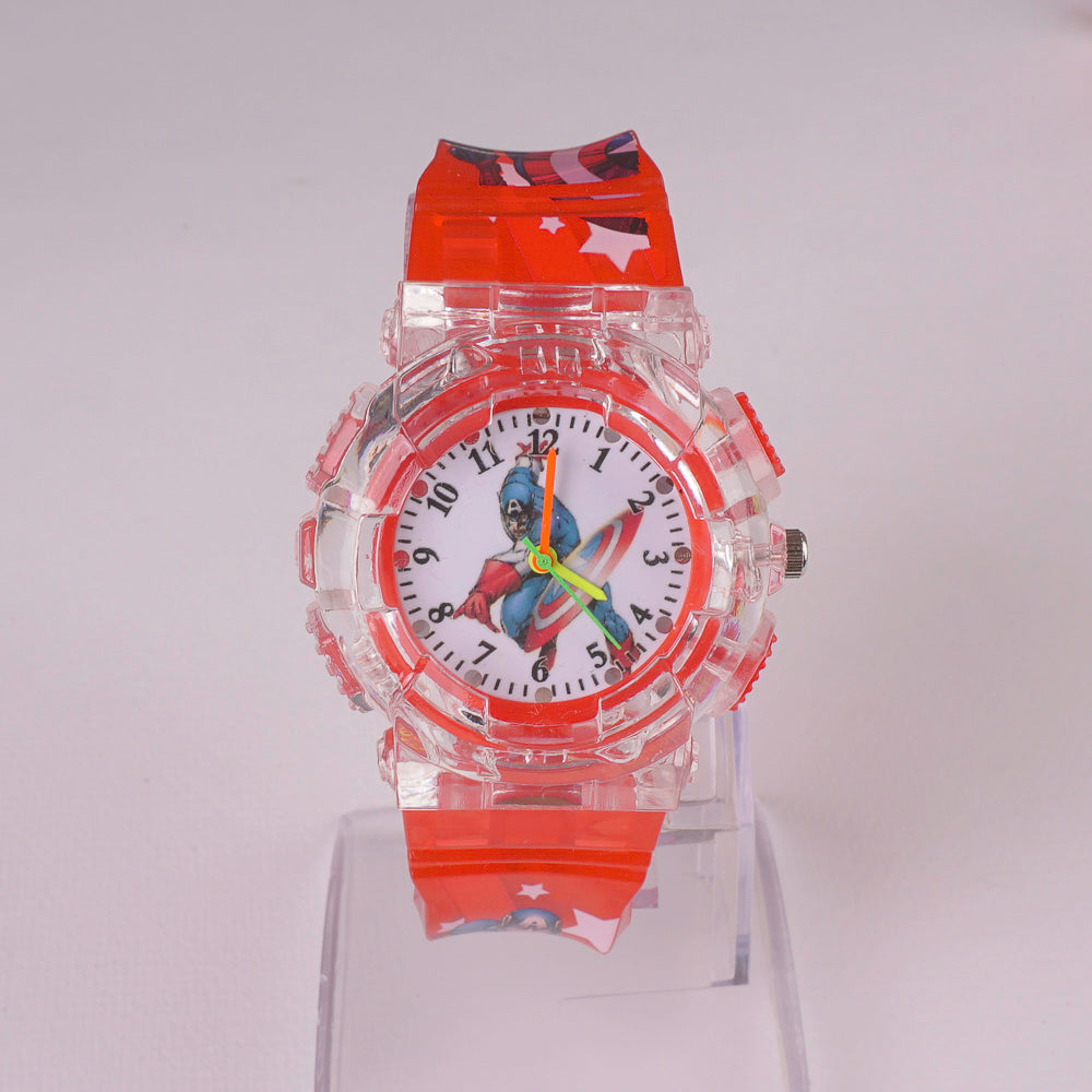 Kids Character Analogue Wrist Watch Red M