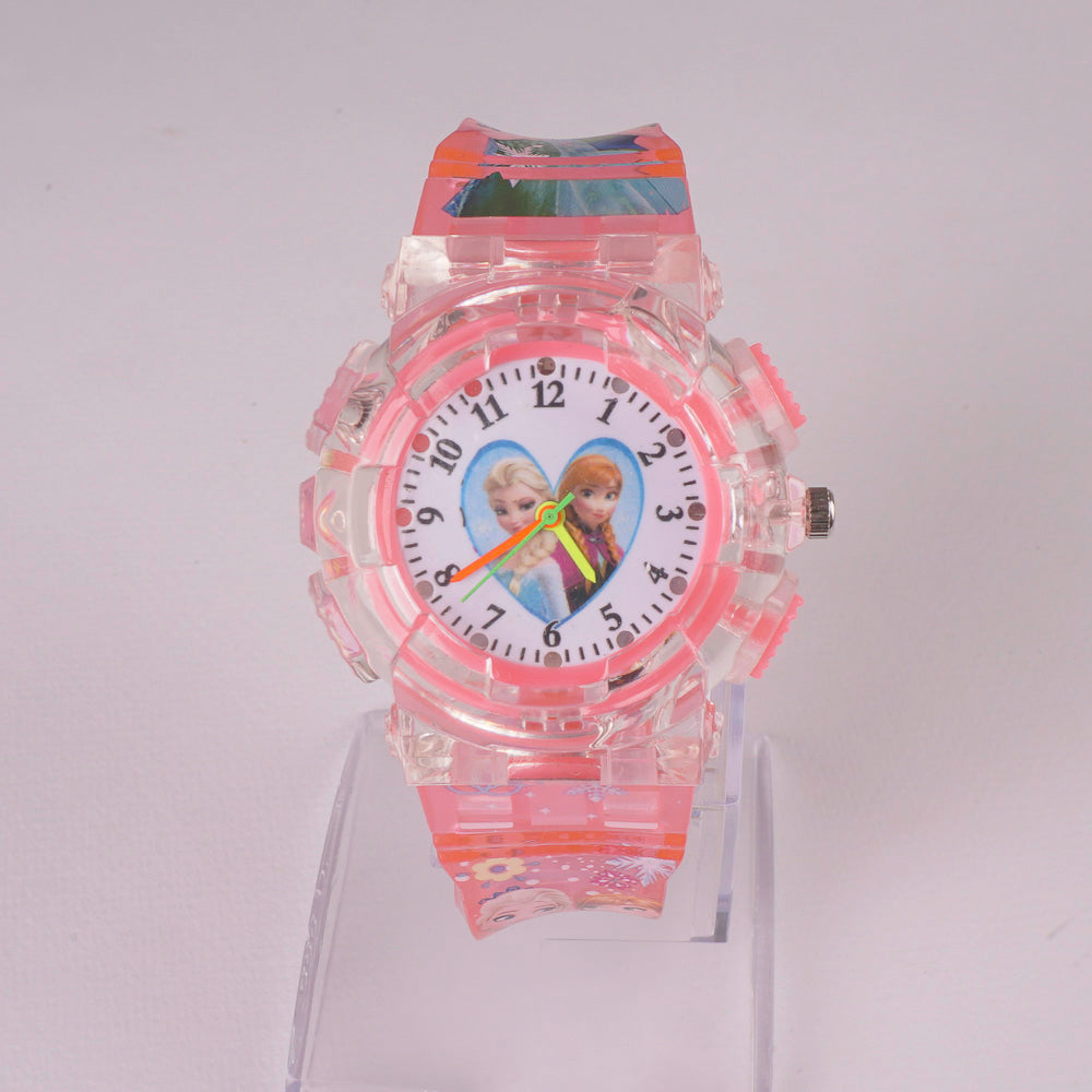 Kids Character Analogue Wrist Watch Pink F