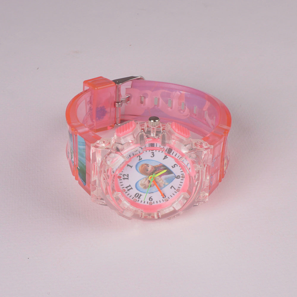 Kids Character Analogue Wrist Watch Pink F