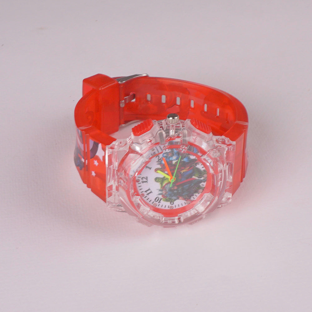 Kids Character Analogue Wrist Watch Red M