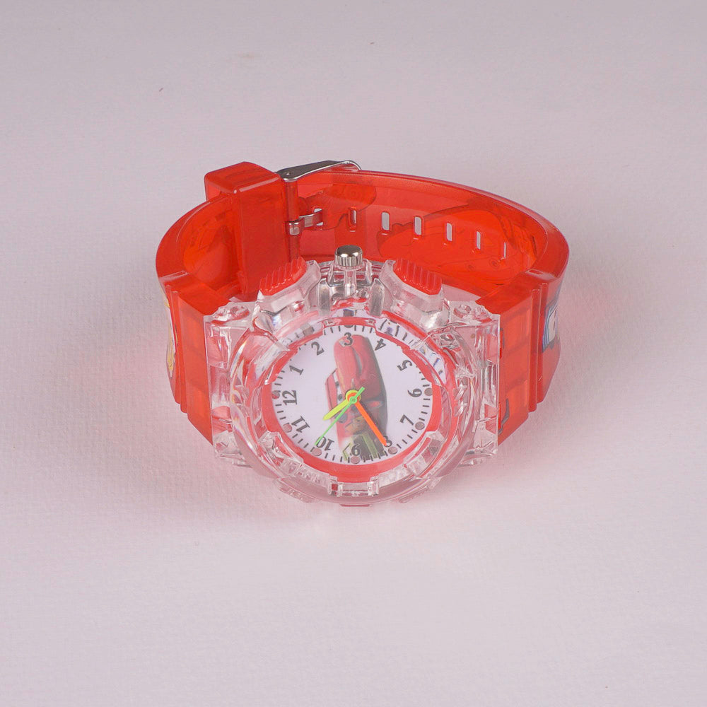 Kids Character Analogue Wrist Watch Red C