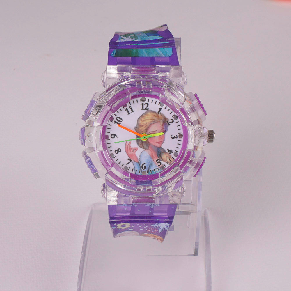 Kids Character Analogue Wrist Watch Purple F