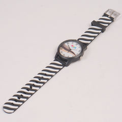 Kids Analogue Watch Blk Whte