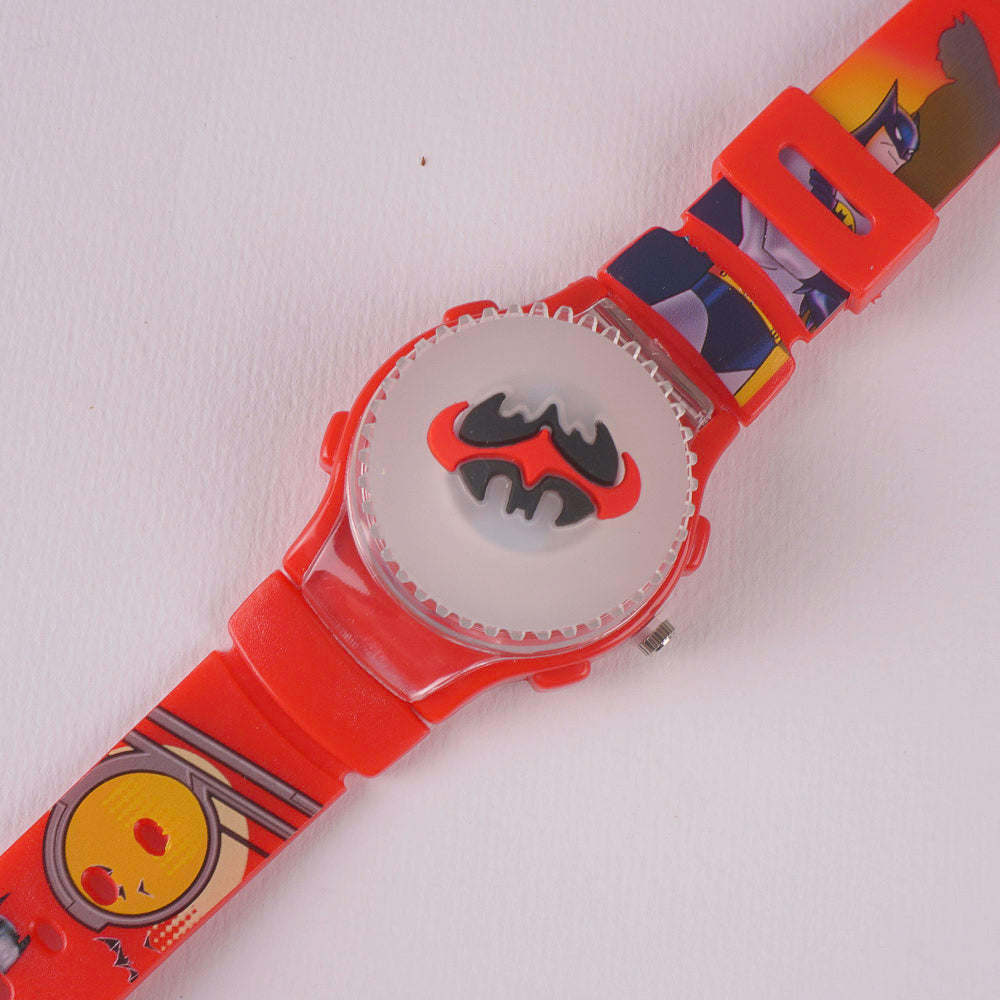 Kids Character Analogue Wrist Watch Red B