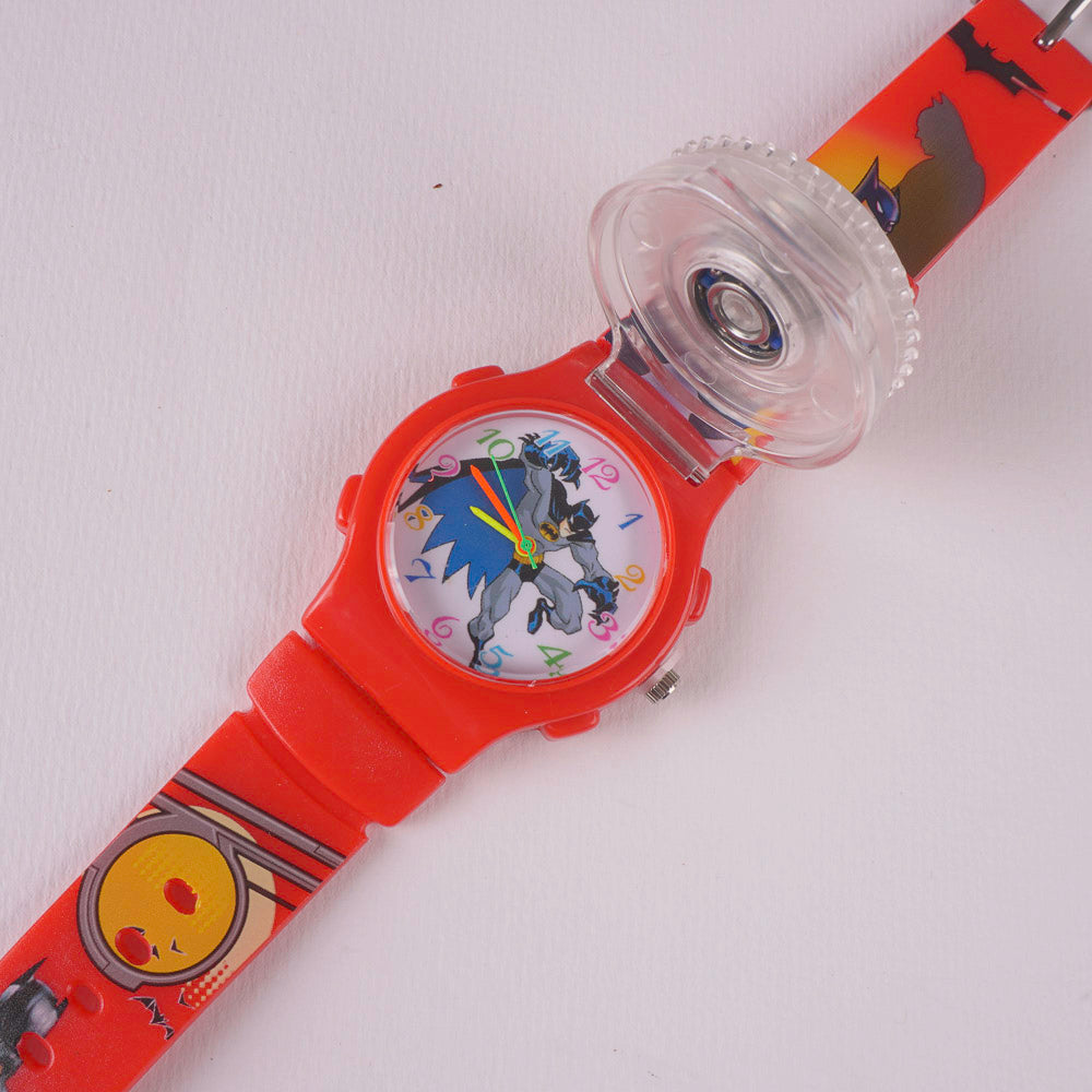 Kids Character Analogue Wrist Watch Red B