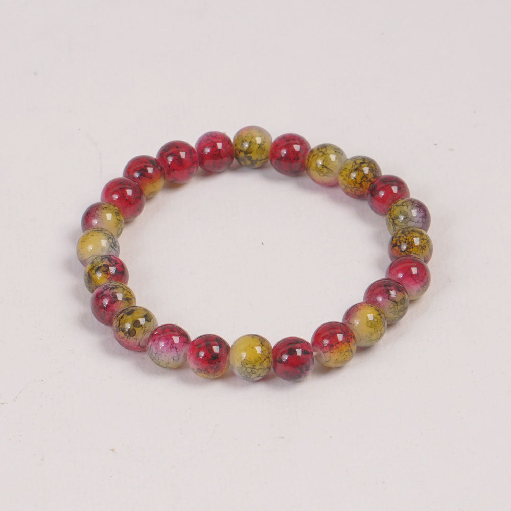Beads Bracelets for Men & Women Red-Green