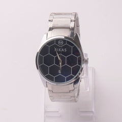 Mens Silver Chain Wrist Watch