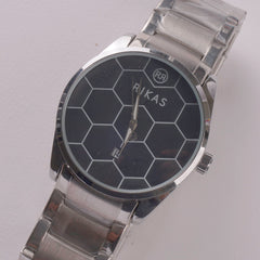 Mens Silver Chain Wrist Watch