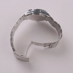 Mens Silver Chain Wrist Watch