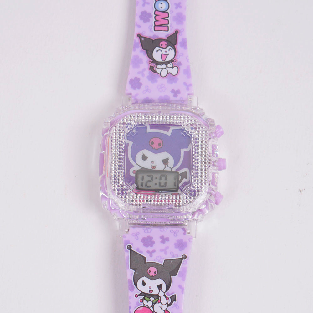 Kids digital character watch Purple