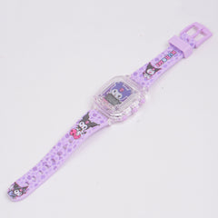Kids digital character watch Purple