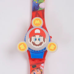 Kids Spinner Character digital watch mario