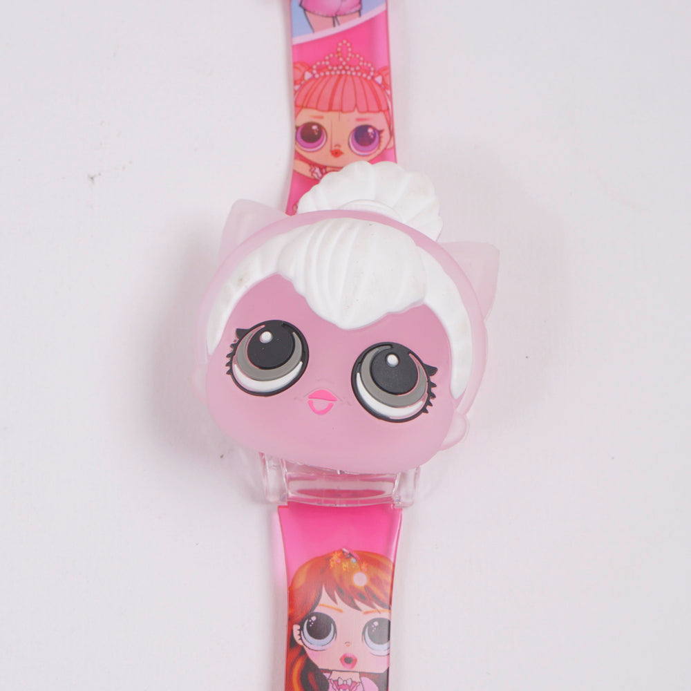 Kids Character Spinner digital watch pinki