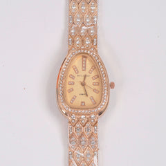 Woman Chain Watch Rosegold Pink