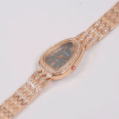 Woman Chain Watch Rosegold Black