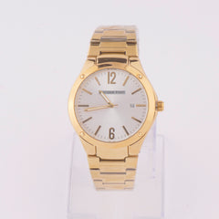 Golden Chain Mans Watch With White Dial