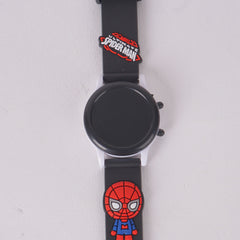 Kids Digital Character Watch black spman