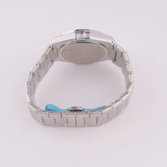 Silver Chain Mans Watch With Grey Dial