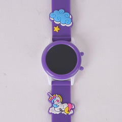 Kids Digital Character Watch purple unicorn