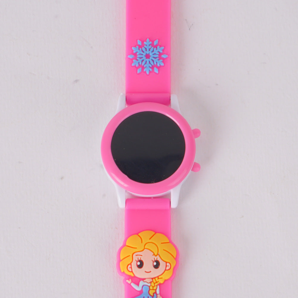 Kids Digital Character Watch Pink Frozen
