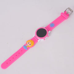 Kids Digital Character Watch Pink Frozen