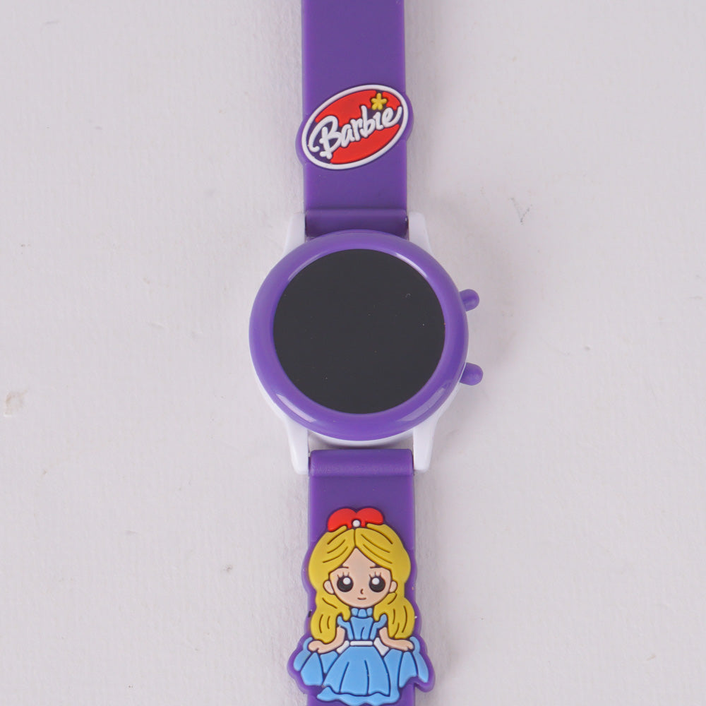 Kids Digital Character Watch purple barbee