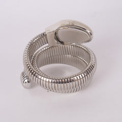 Womans Snake Watch Design Silver Black