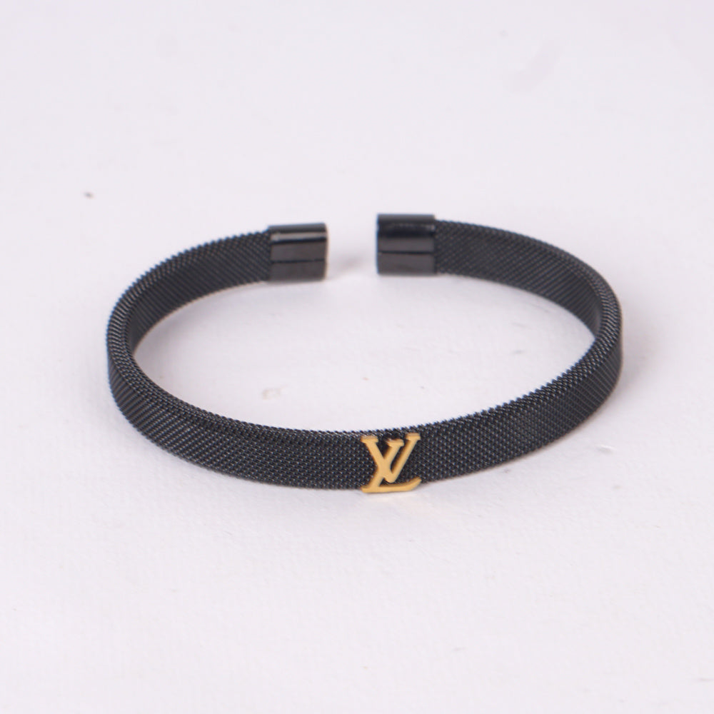Black Mesh Bracelet L.V