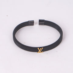 Black Mesh Bracelet L.V