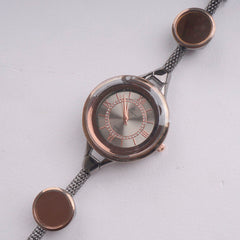 Women's Stylish Chain Watch Brown