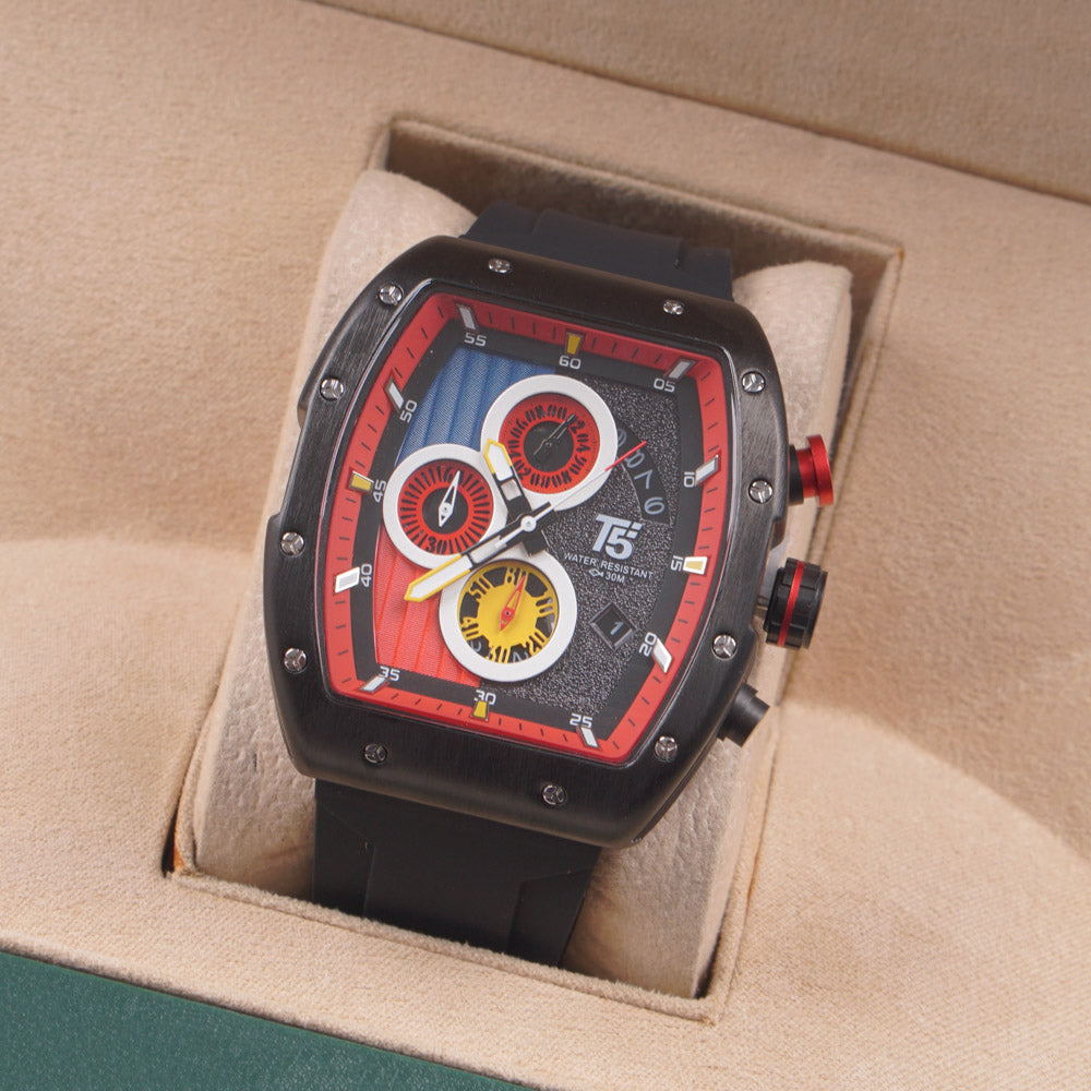 T5 Men’s Watch H3877G – Stainless Steel Chronograph with Premium Finish
