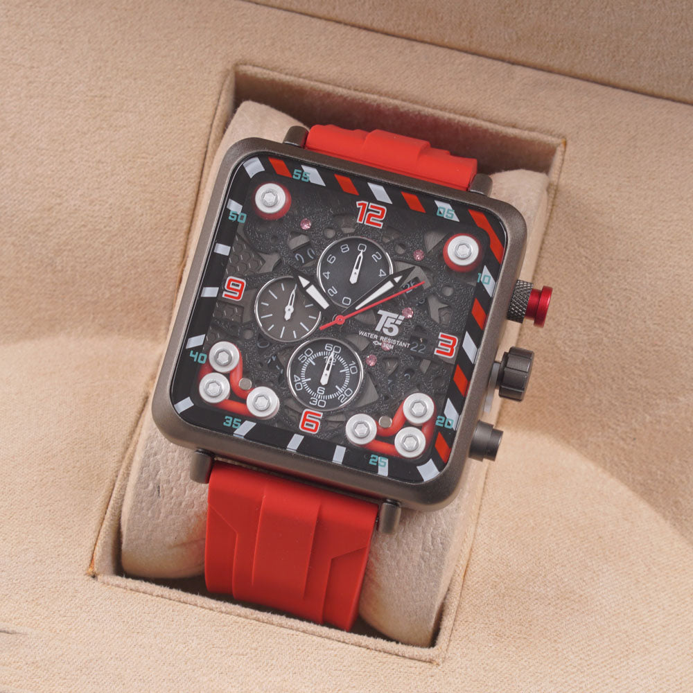 T5 Men’s Watch H3945G – Stainless Steel Chronograph with Premium Finish