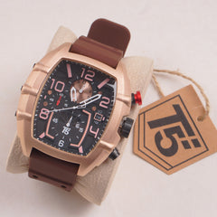 T5 Men’s Watch H3953G brown color – Stylish Stainless Steel Chronograph Design with Premium Finish
