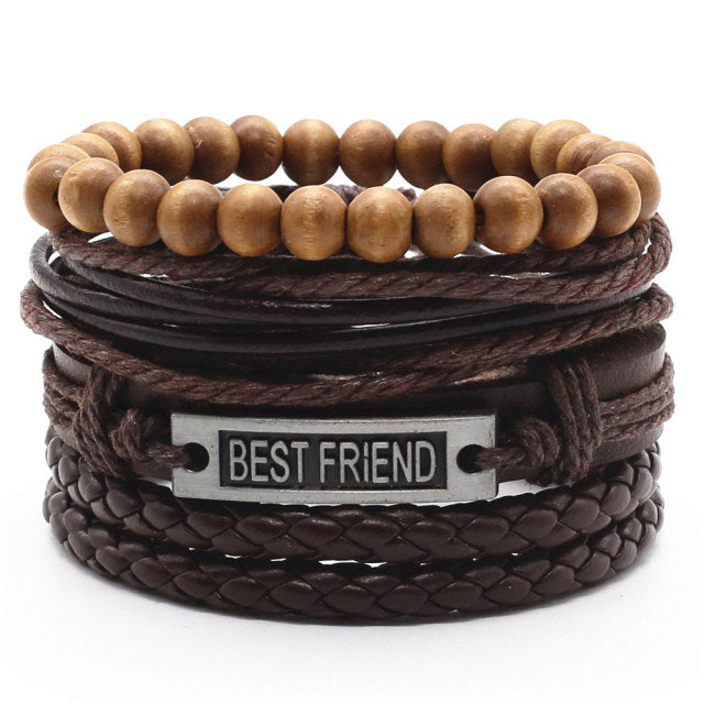 Best friend New Casual RB-1015 Leather Bracelets