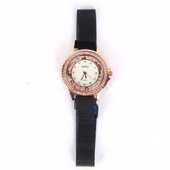 Black Chain Golden Dial 1294 Women's Wrist Watch